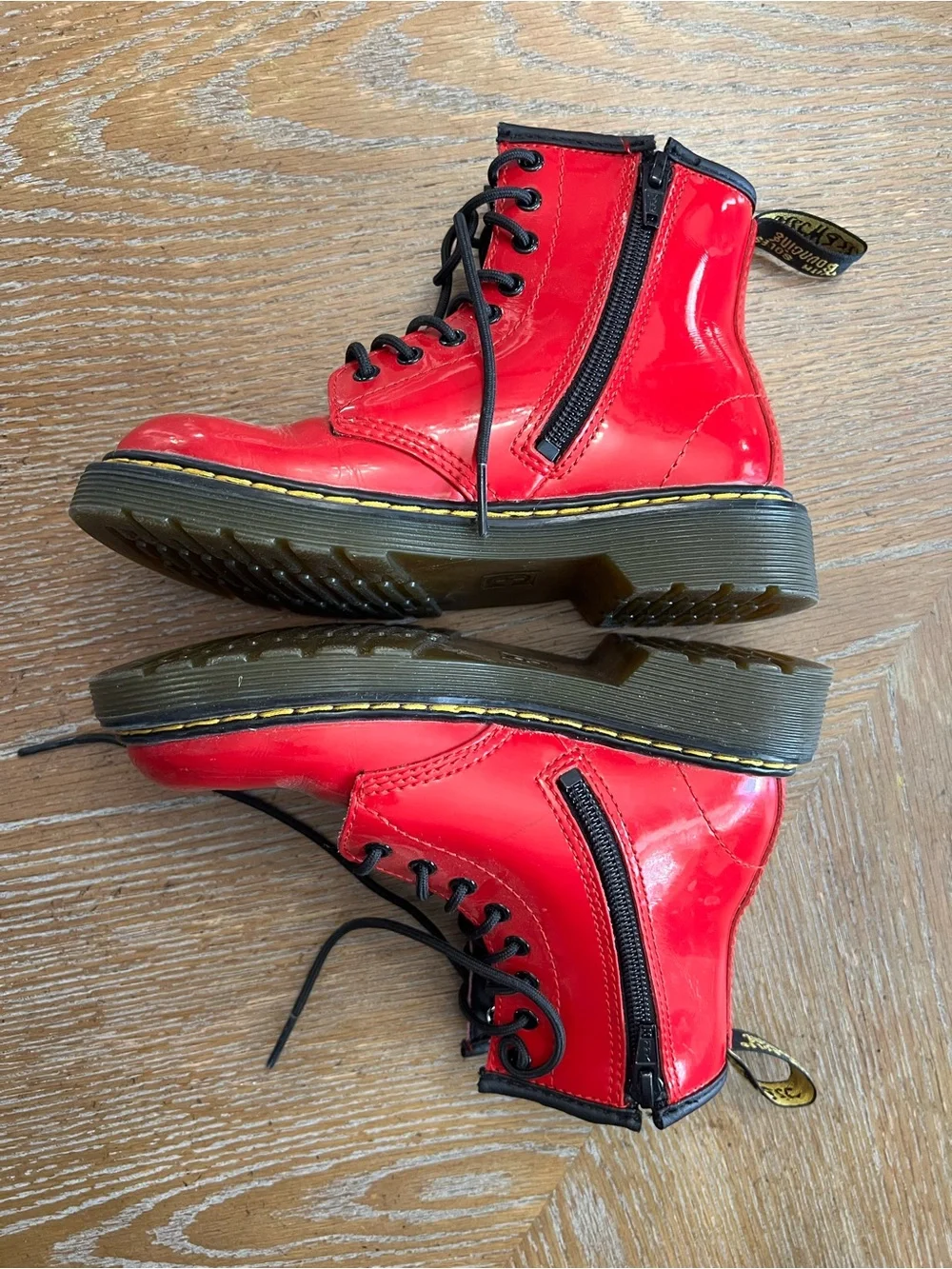 Dr Marten red little girls boots size 13